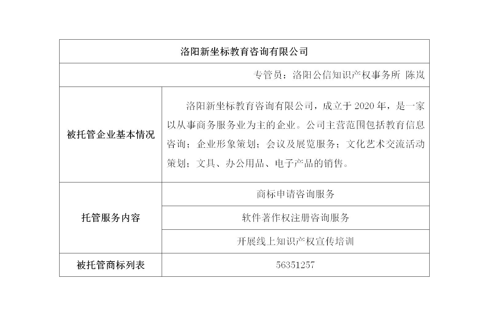 洛阳新坐标教育咨询有限公司