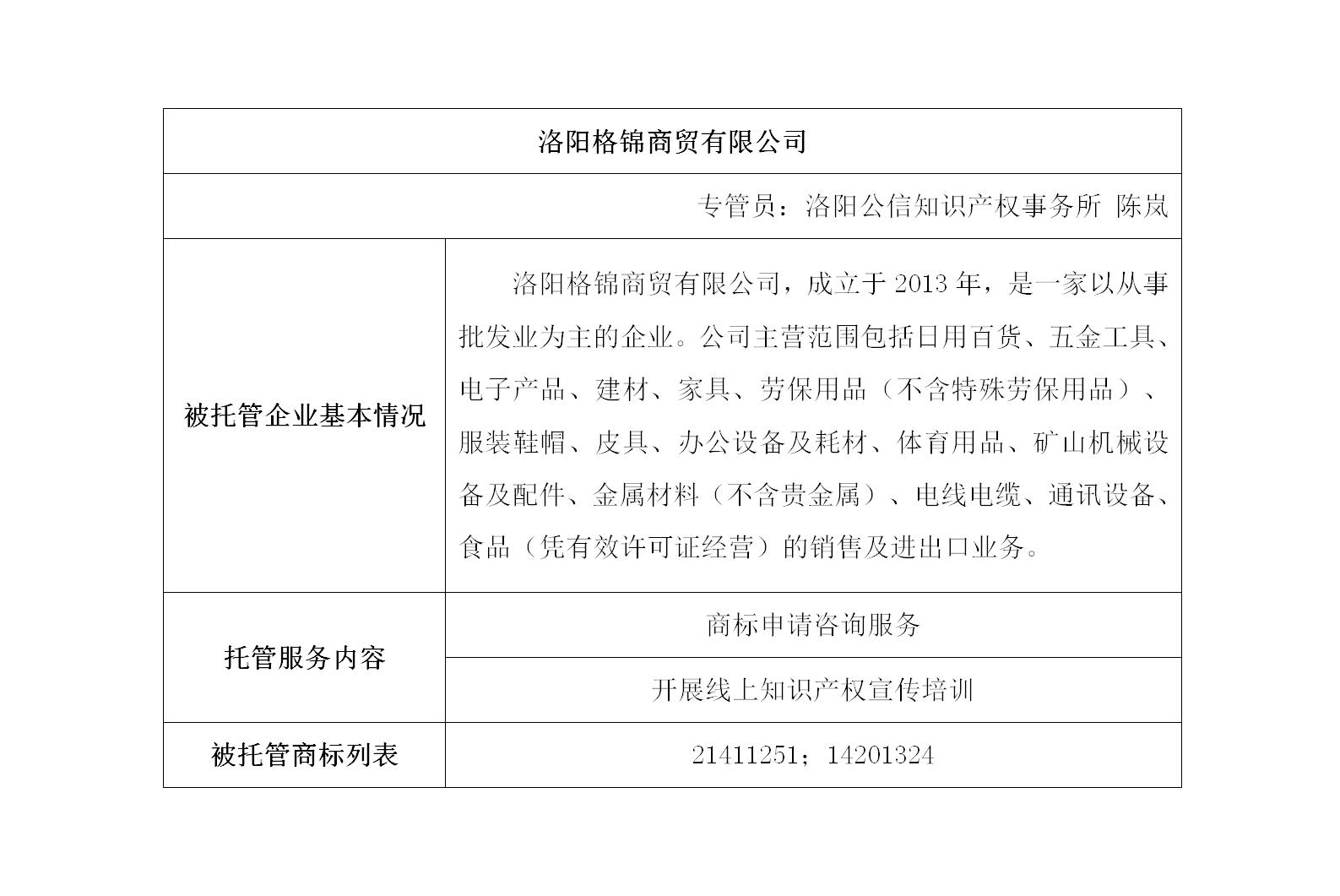 洛阳格锦商贸有限公司