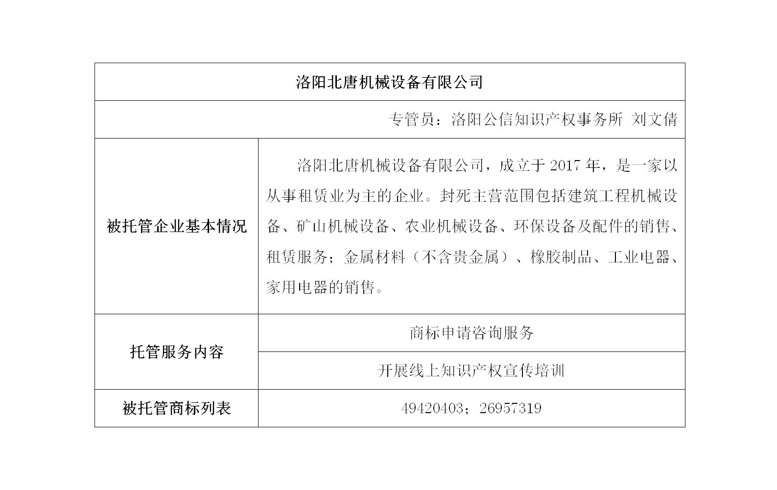 洛阳北唐机械设备有限公司